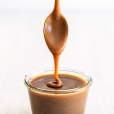 Homemade butterscotch sauce for ice cream
