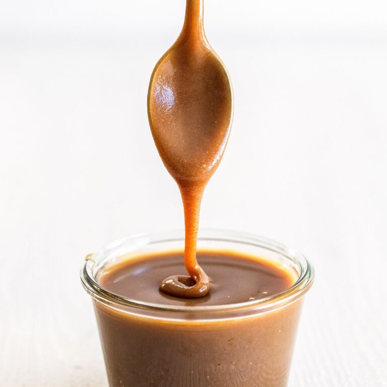 Homemade butterscotch sauce for ice cream