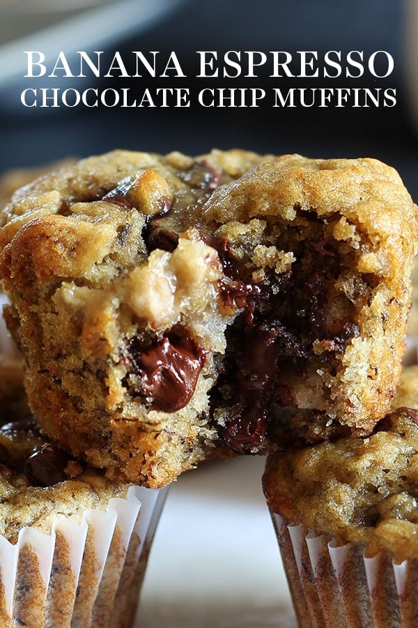 Banana Espresso Chocolate Chip Muffins Handle the Heat