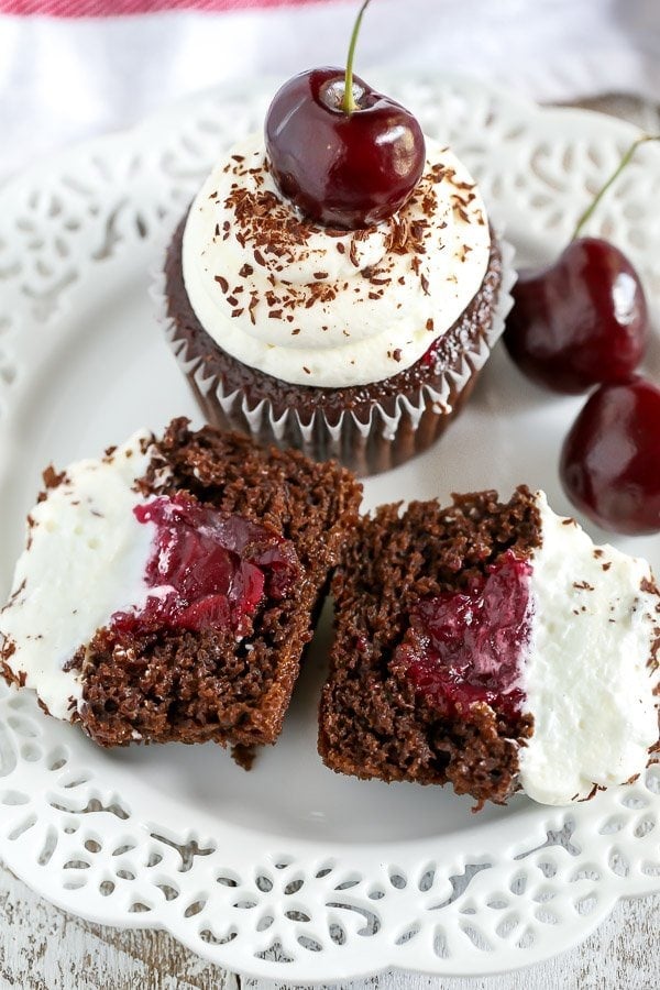 diabetic black forest cupcakes