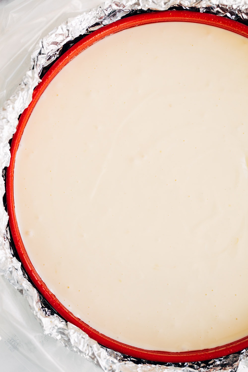 how to make a water bath for classic cheesecake