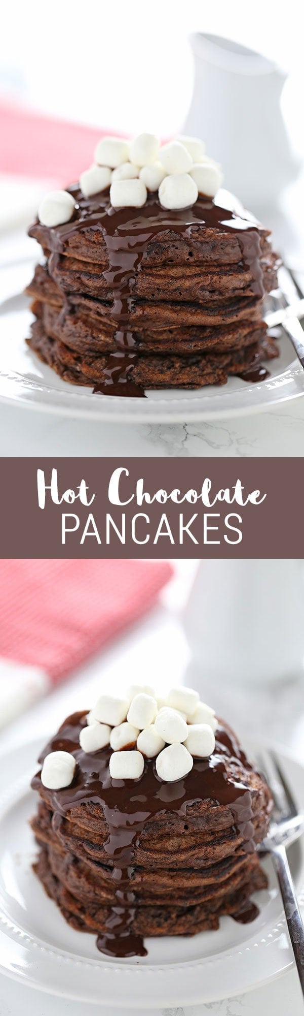 Make these for Christmas morning!! So delicious, and they take less than 30 minutes! We loved this Hot chocolate pancake recipe.