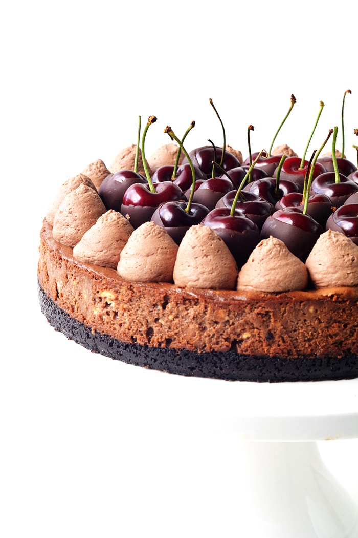 Baked Black Forest Cheesecake
