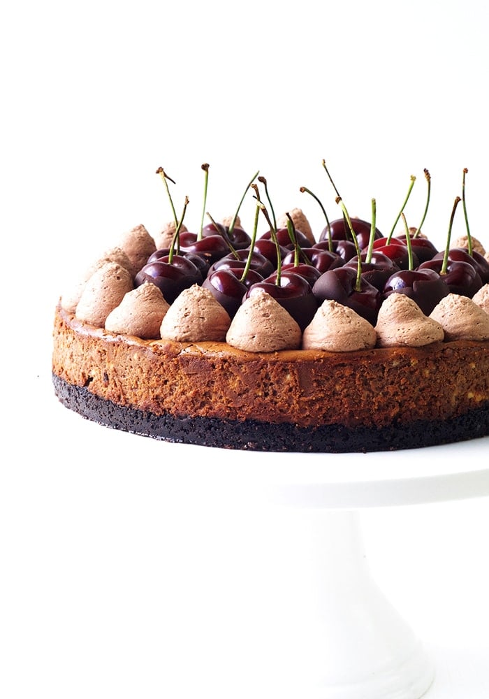 Baked Black Forest Cheesecake
