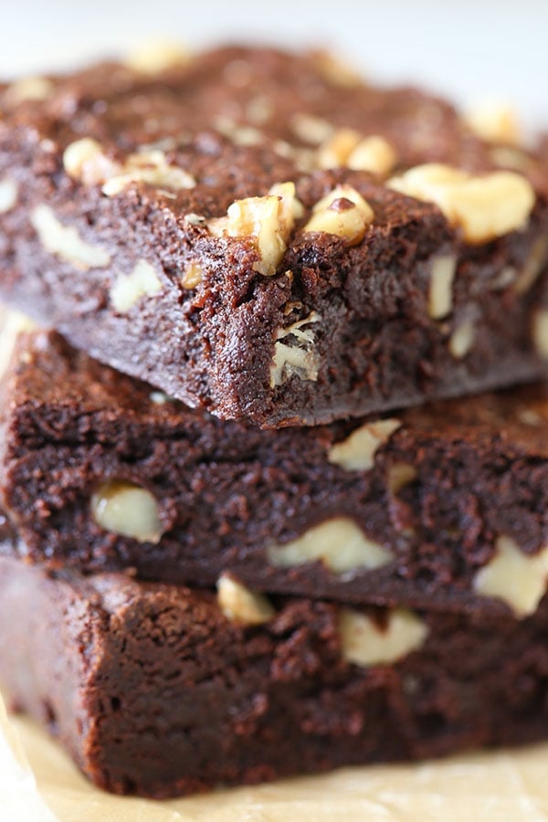 Walnut Fudge Brownies - Handle The Heat