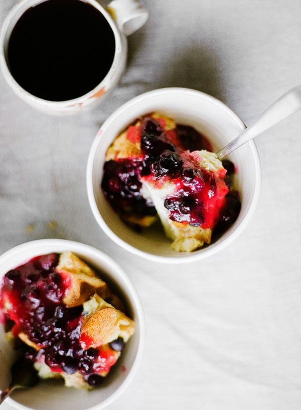 Lemon Blueberry French Toast Casserole can be made overnight and tastes like a combination of bread pudding and gourmet French toast. It's perfect for Mother's Day!