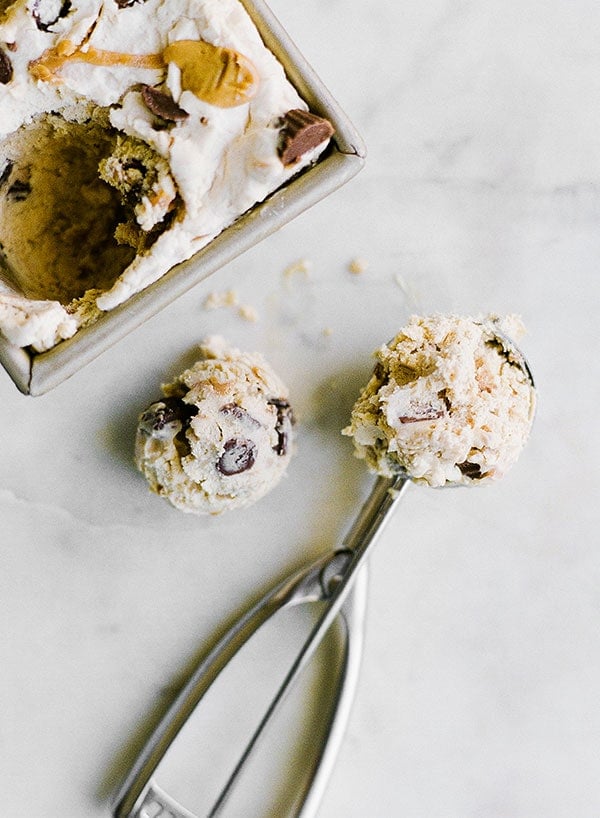 No Churn Peanut Butter Ice Cream requires just a few ingredients and a few minutes of prep for a rich creamy ice cream with tons of peanut butter flavor.