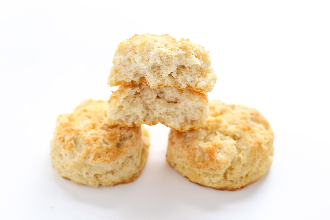 Biscuits made with plain yogurt vs. buttermilk