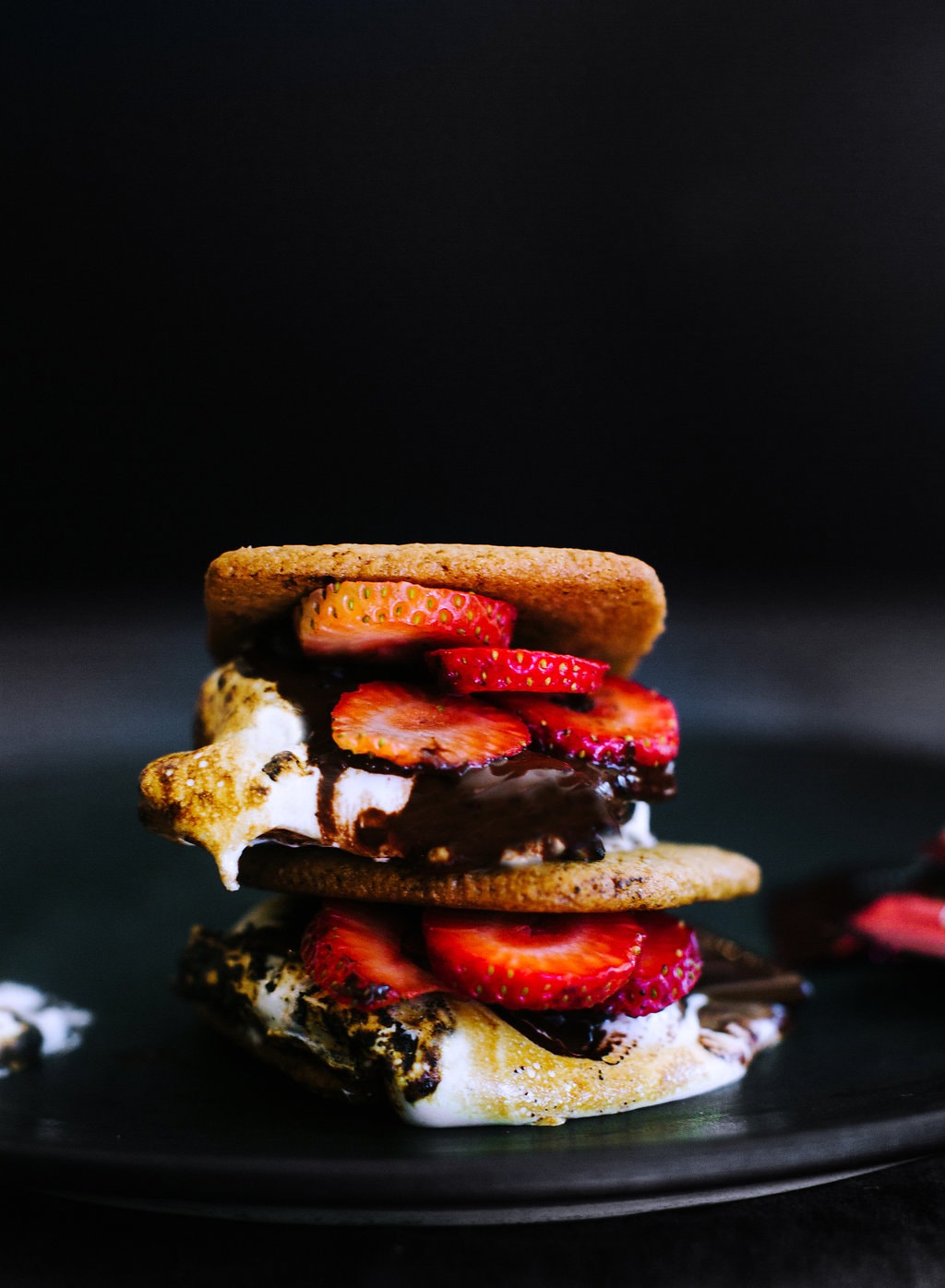 Chocolate covered strawberry s'mores