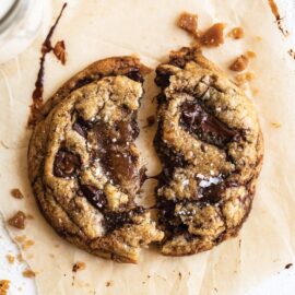 Browned Butter Toffee Chocolate Chip Cookies