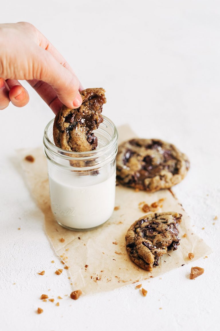 Browned Butter Toffee Chocolate Chip Cookies Handle the Heat
