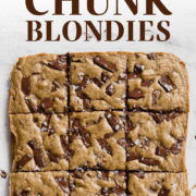 Gooey Chocolate Chunk Blondies - Handle the Heat