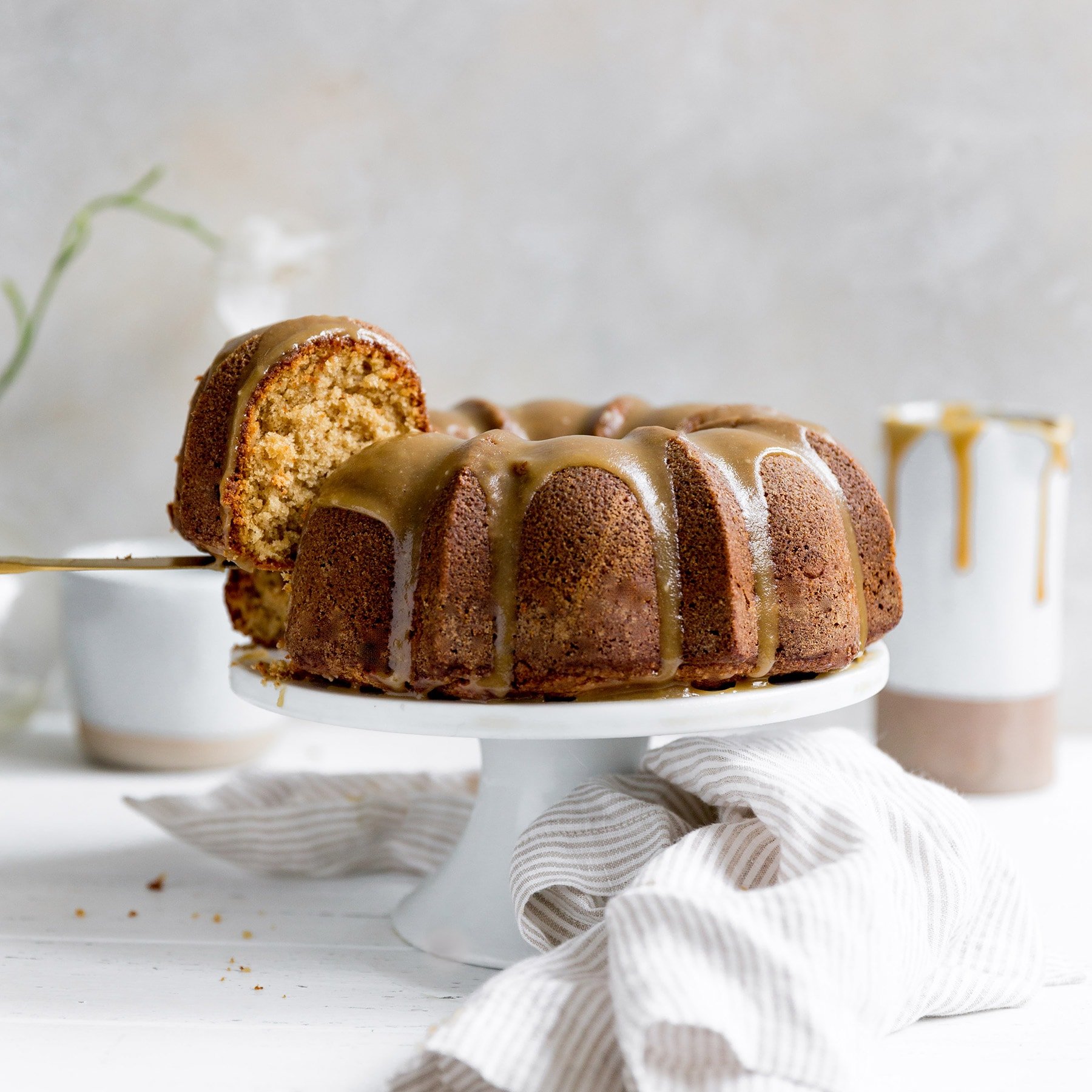 Butterscotch Bundt Cake Square