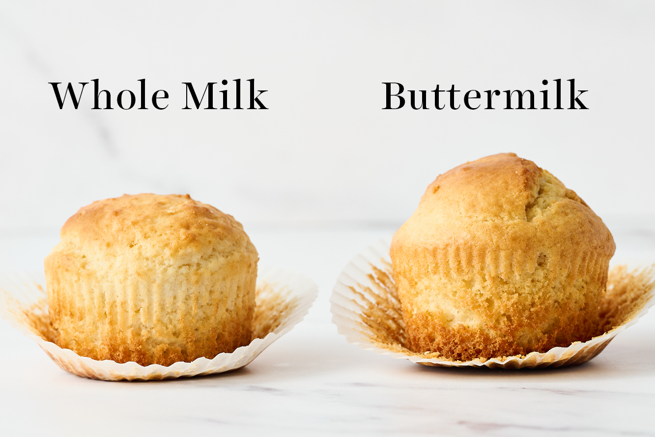buttermilk vs whole milk muffins