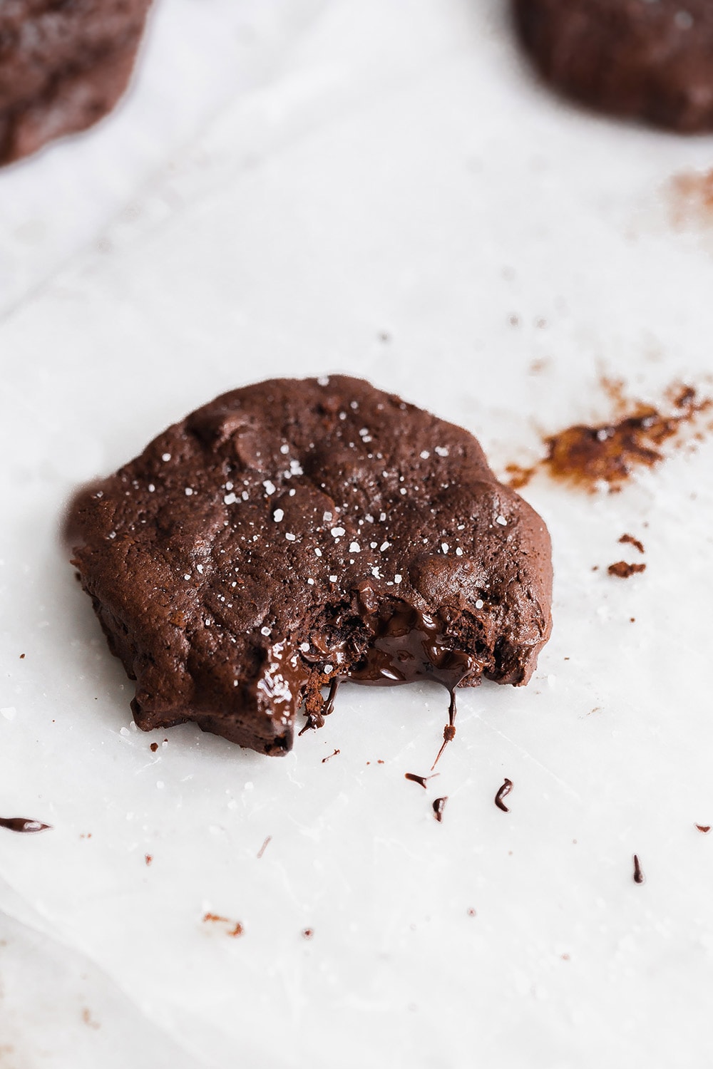 Super sinful soft batch double chocolate cookies