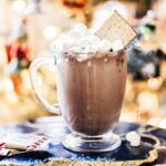 Homemade Peppermint Hot Cocoa Recipe made with peppermint bark!