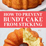 Why does the bottom of our homemade Bundt cakes stick in the pans and how  can we prevent it? - Quora