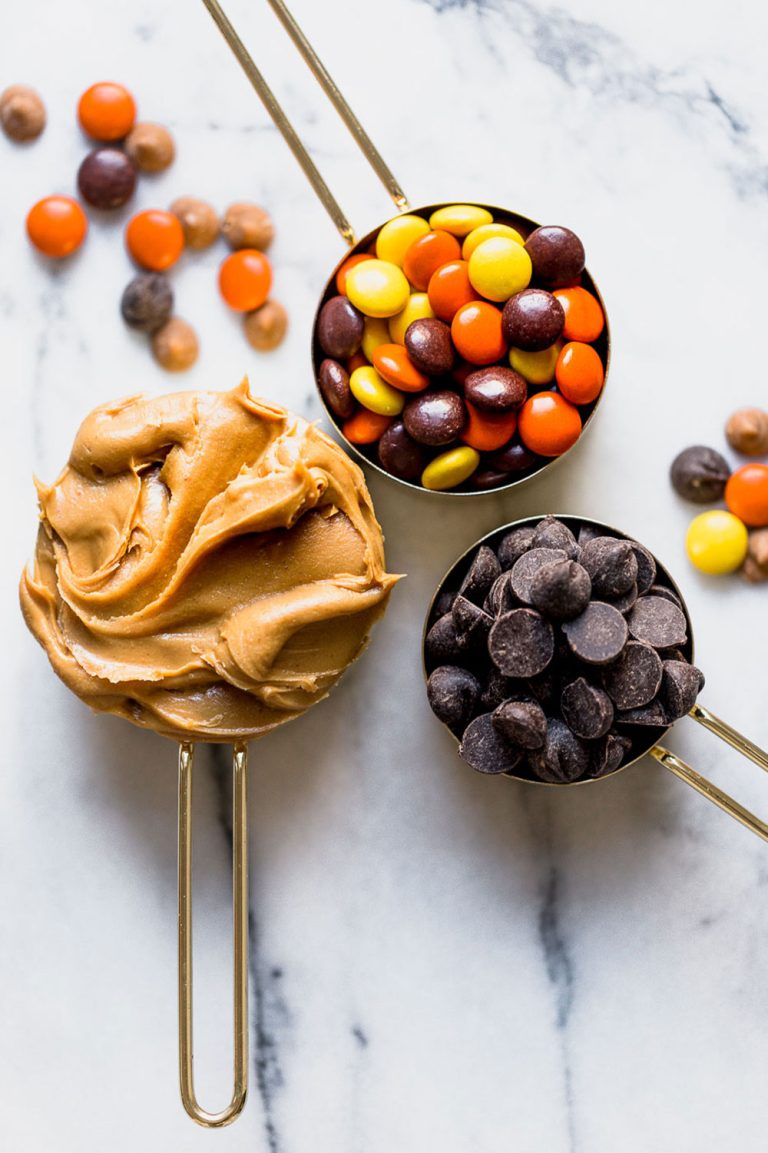 Giant Reese's Pieces Chocolate Chip Cookies
