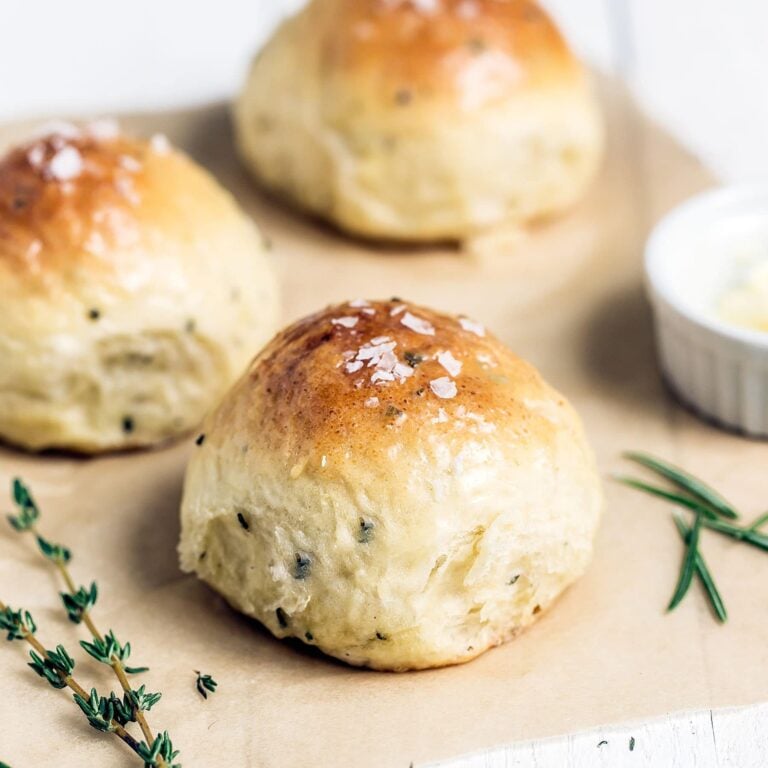 Homemade Ricotta Herb Bread Rolls