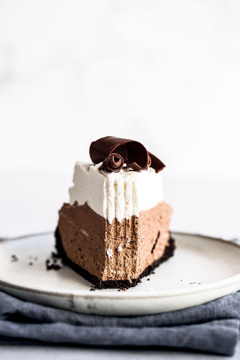 Homemade French Silk Pie is perfect for Thanksgiving, Christmas, Valentine's Day, or any special occasion!