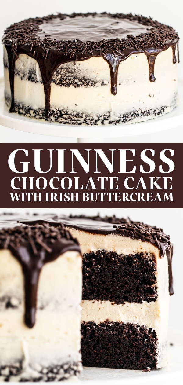 Guinness Chocolate Cake with Irish Buttercream