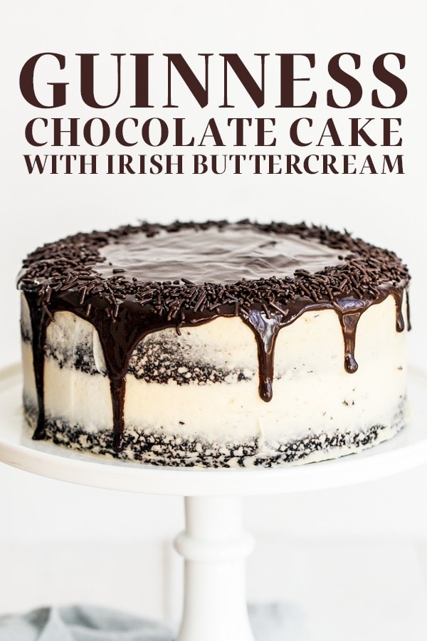 Guinness Chocolate Cake with Irish Buttercream