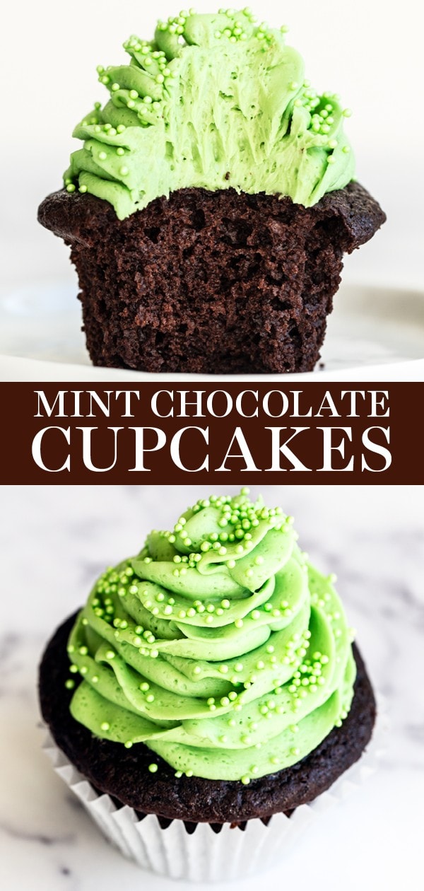 Mint Chocolate Cupcakes - Handle the Heat