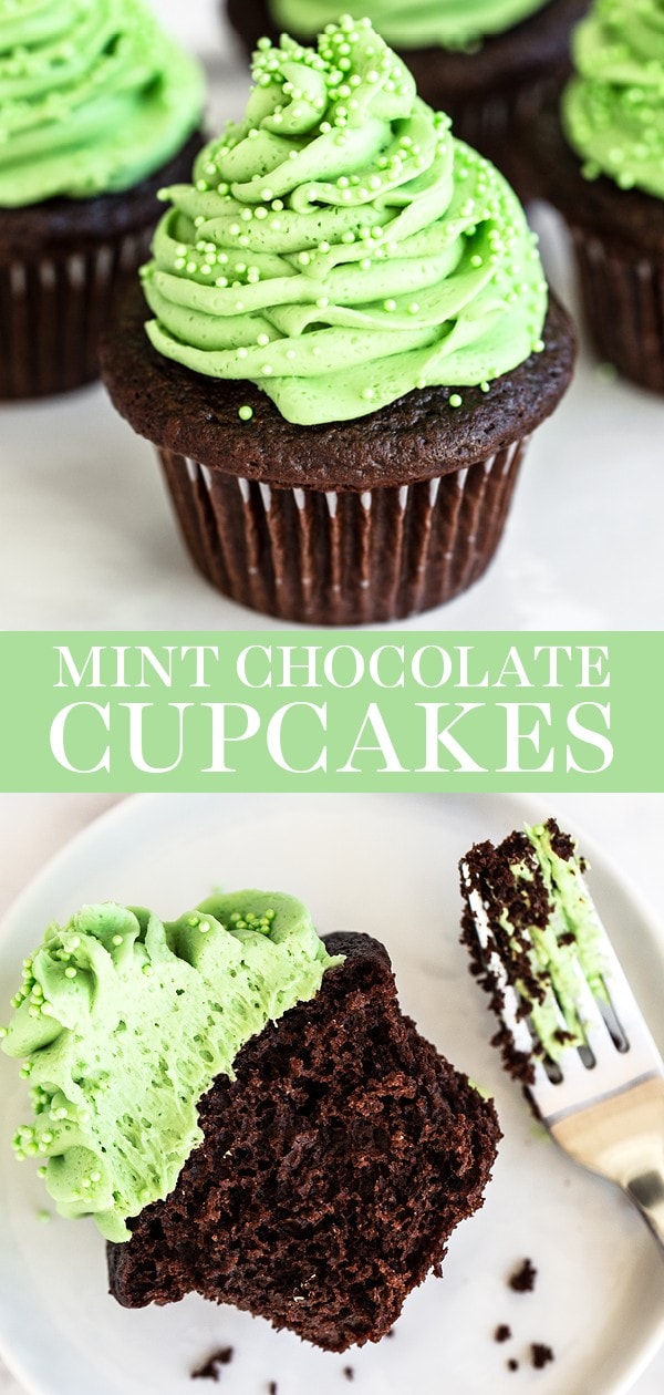 Mint Chocolate Cupcakes - Handle the Heat