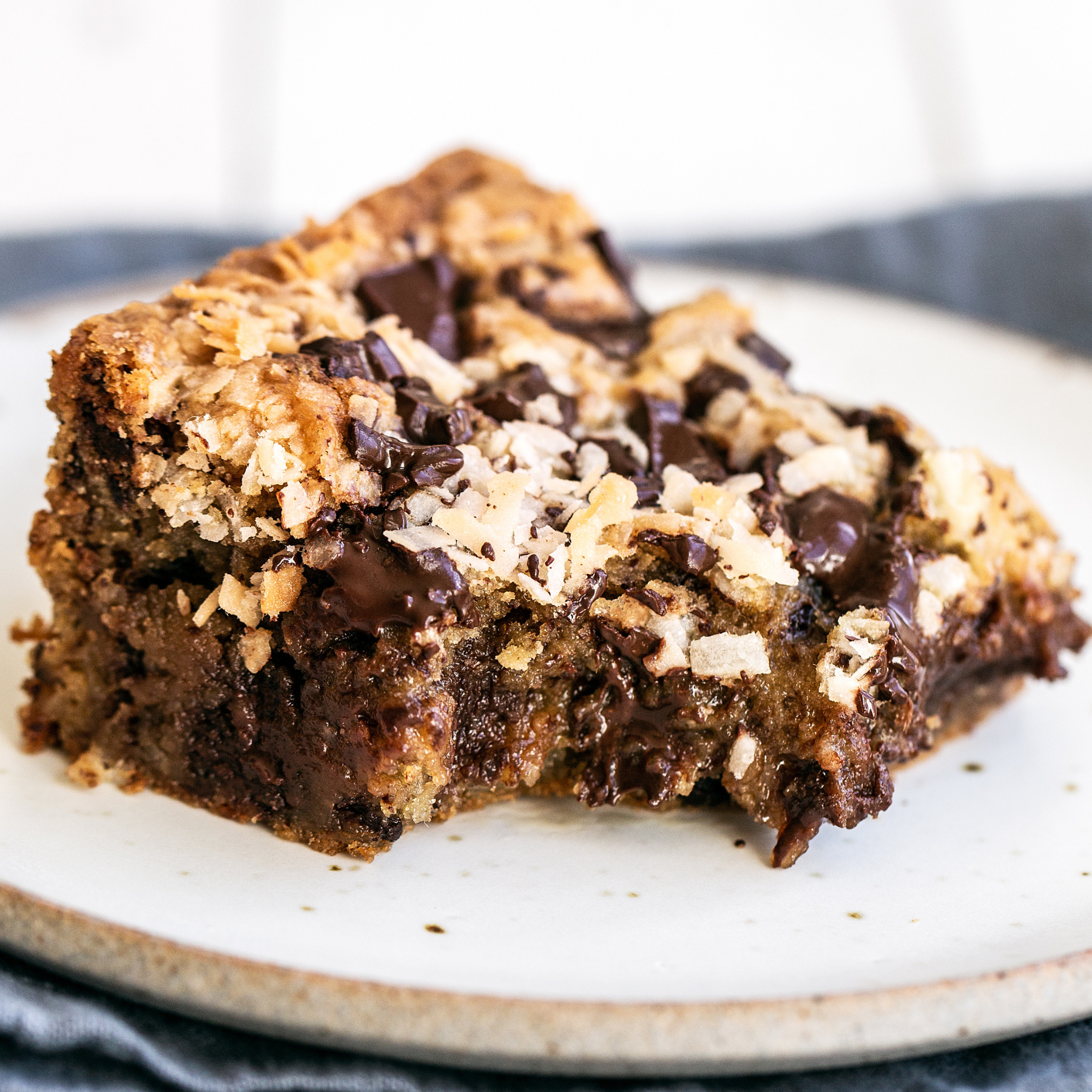 Chocolate Coconut Blondies