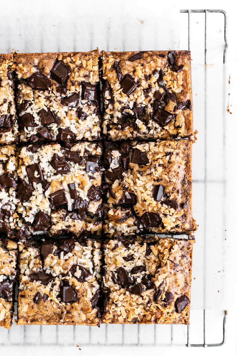 the whole pan of Chocolate Coconut Blondies.