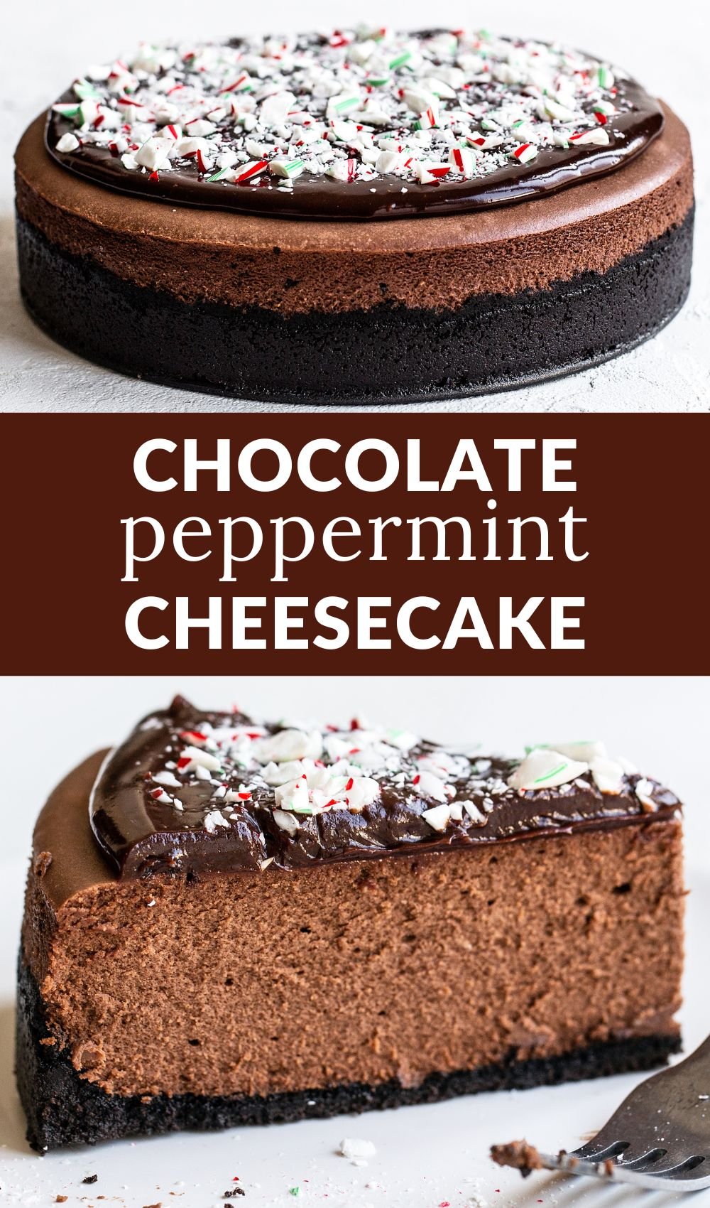 Chocolate Peppermint Cheesecake - Handle the Heat