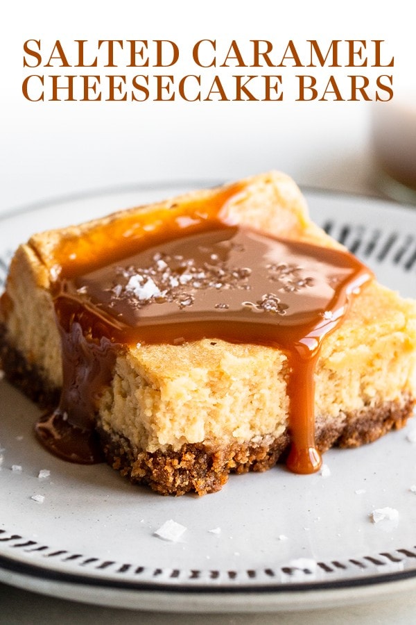 Salted Caramel Cheesecake Bars