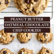 Peanut Butter Oatmeal Chocolate Chip Cookies Recipe