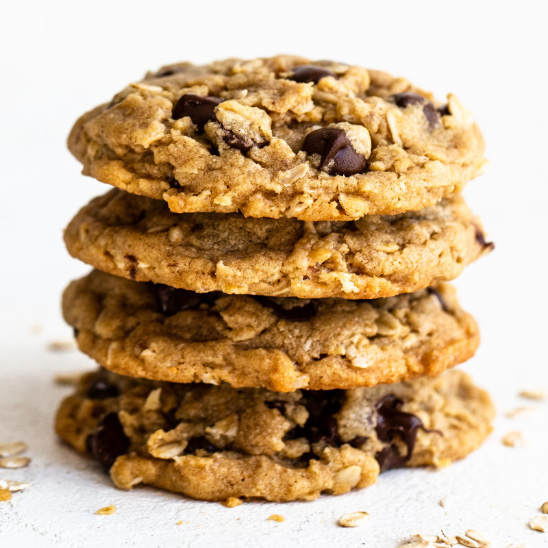 Peanut Butter Oatmeal Chocolate Chip Cookies Recipe