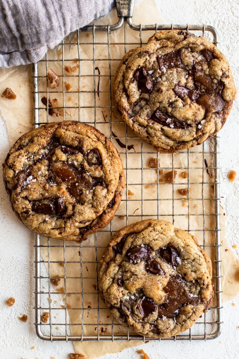 Browned Butter Toffee Chocolate Chip Cookies