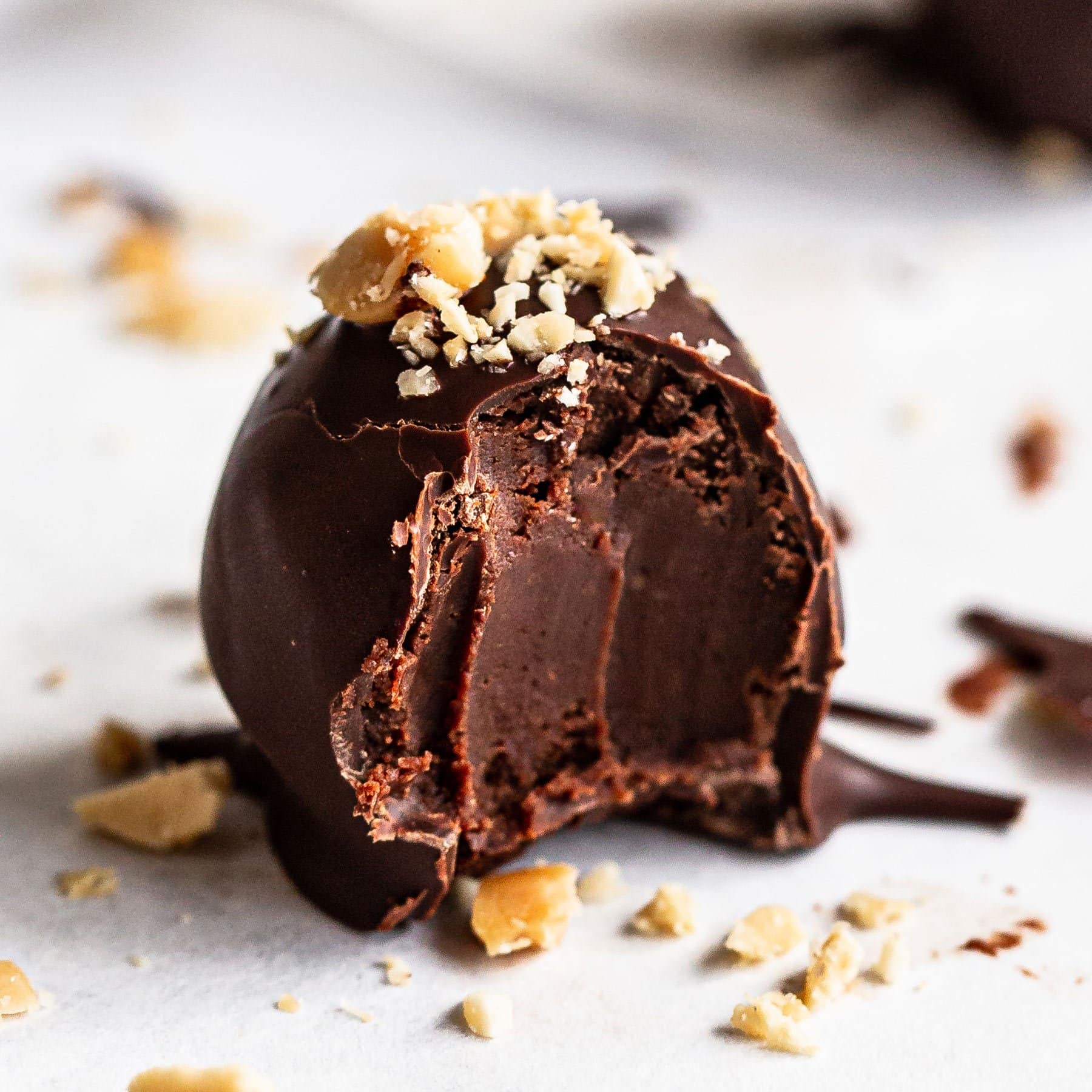 Chocolate Peanut Butter Whiskey Truffles - Handle the Heat