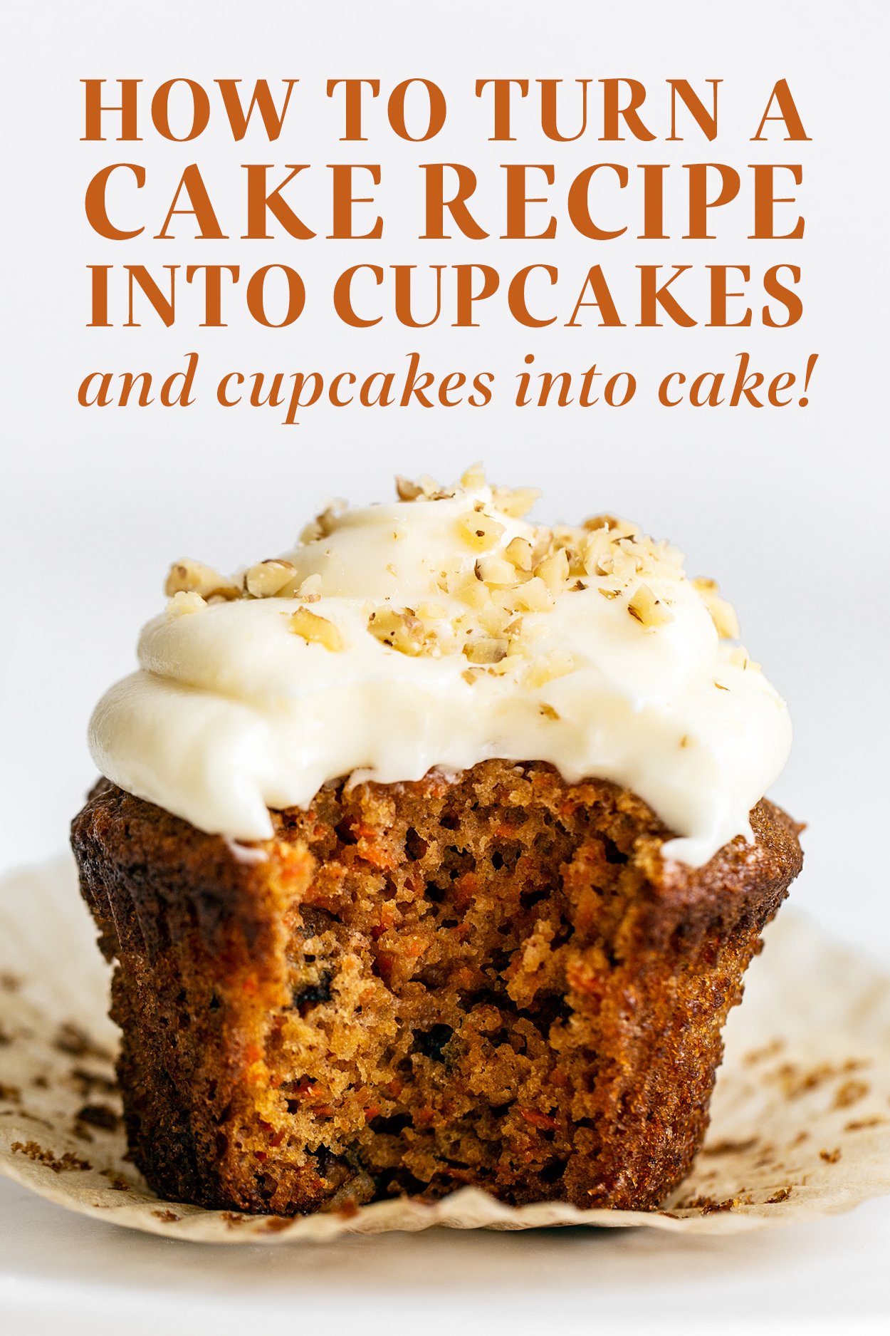 How to Convert Cake into Cupcakes (and Cupcakes into Cake!)