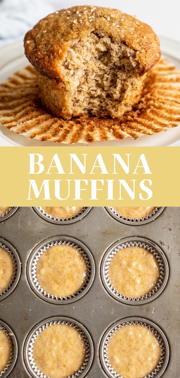 Bakery Style Banana Muffins Handle the Heat