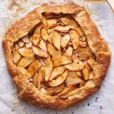homemade rustic apple galette