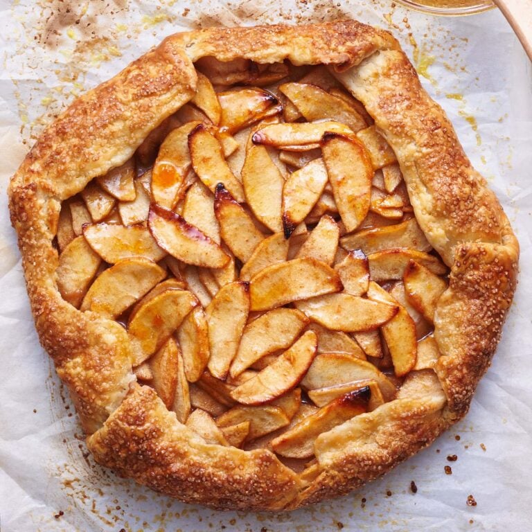 homemade rustic apple galette