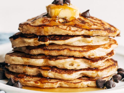 Chocolate Chip Pancakes - Tornadough Alli