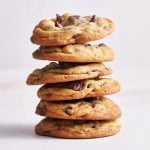 stack of chocolate chip cookies
