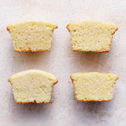 comparisons of cupcakes made with different types of flour.
