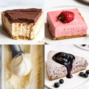 collage of the best no bake desserts recipes