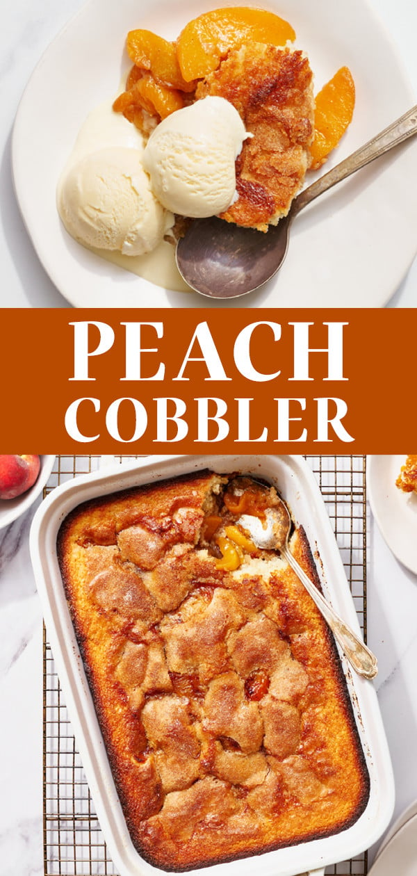 Brown Butter Peach Cobbler Recipe | Handle the Heat