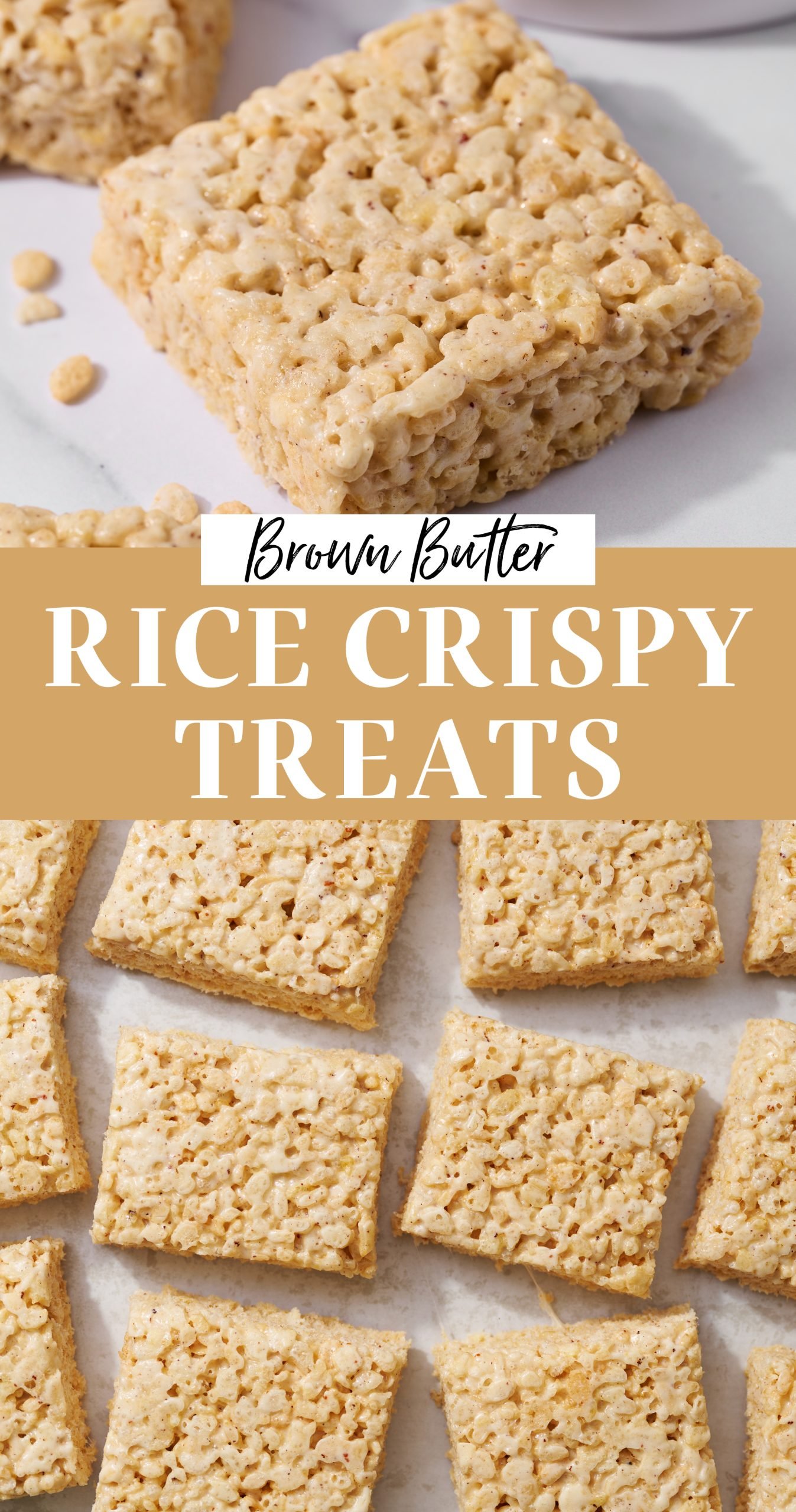 Brown Butter Rice Crispy Treats - Handle the Heat