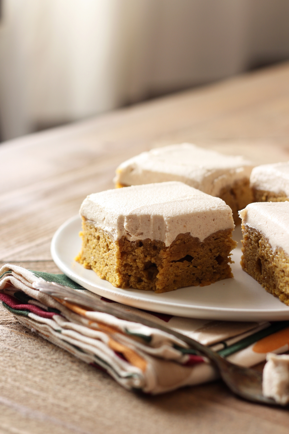 pumpkin bars with brown sugar frosting