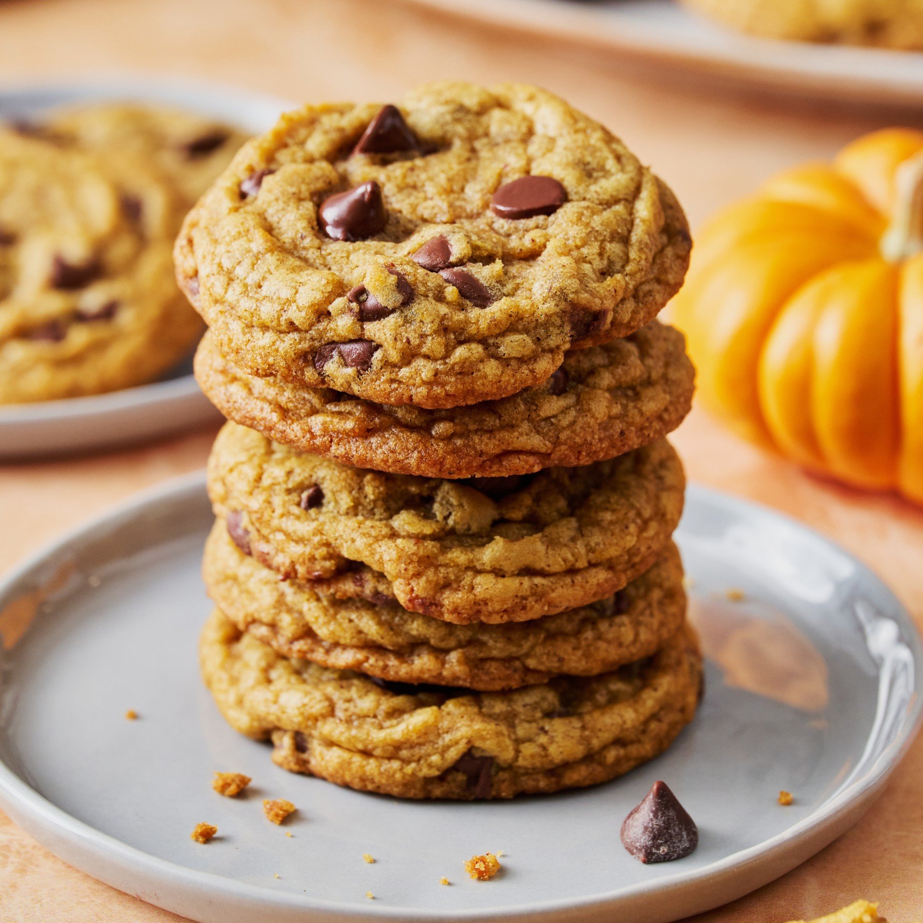 Brown Butter Pumpkin Chocolate Chip Cookies