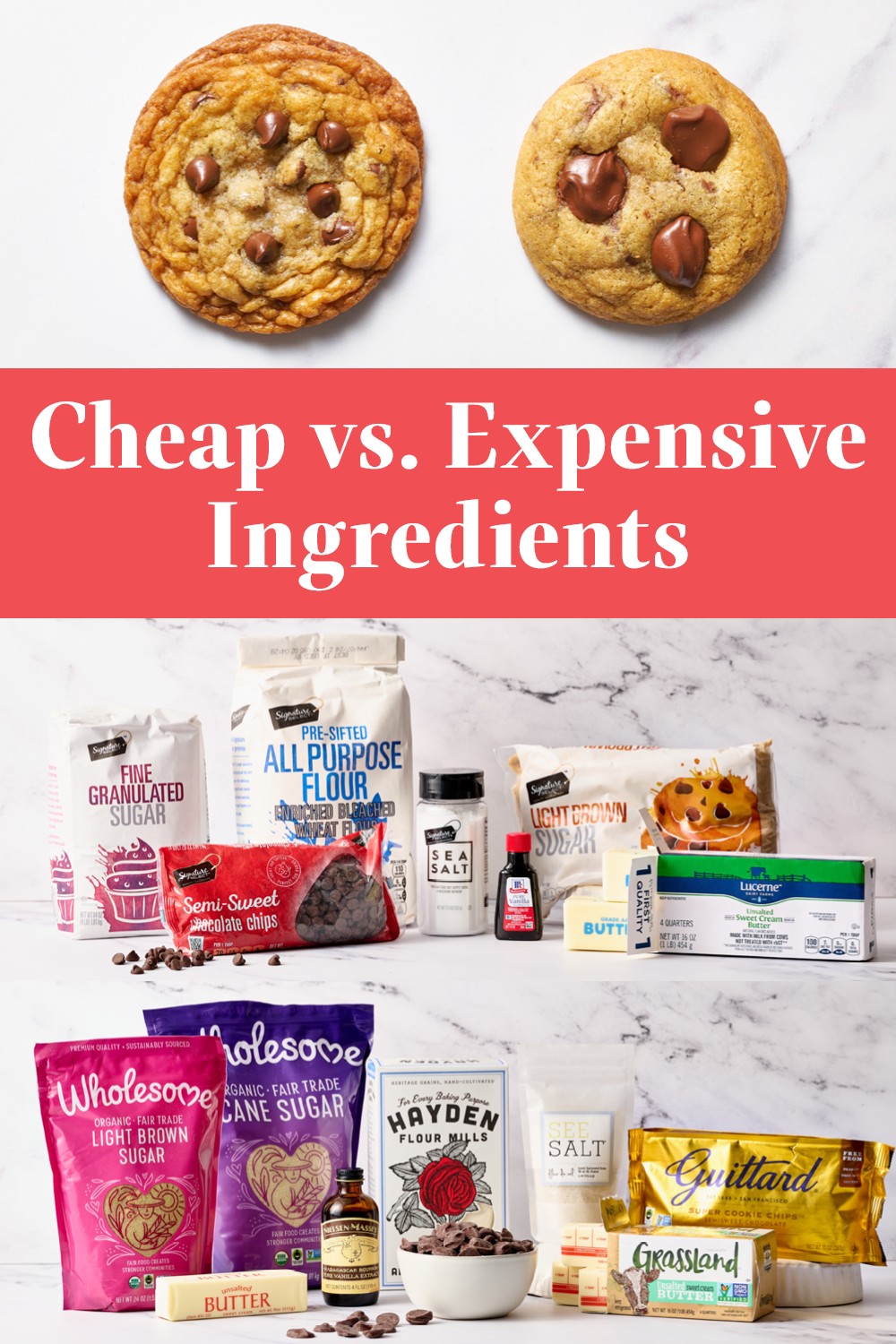 Cheap vs. Expensive Ingredients in Chocolate Chip Cookies
