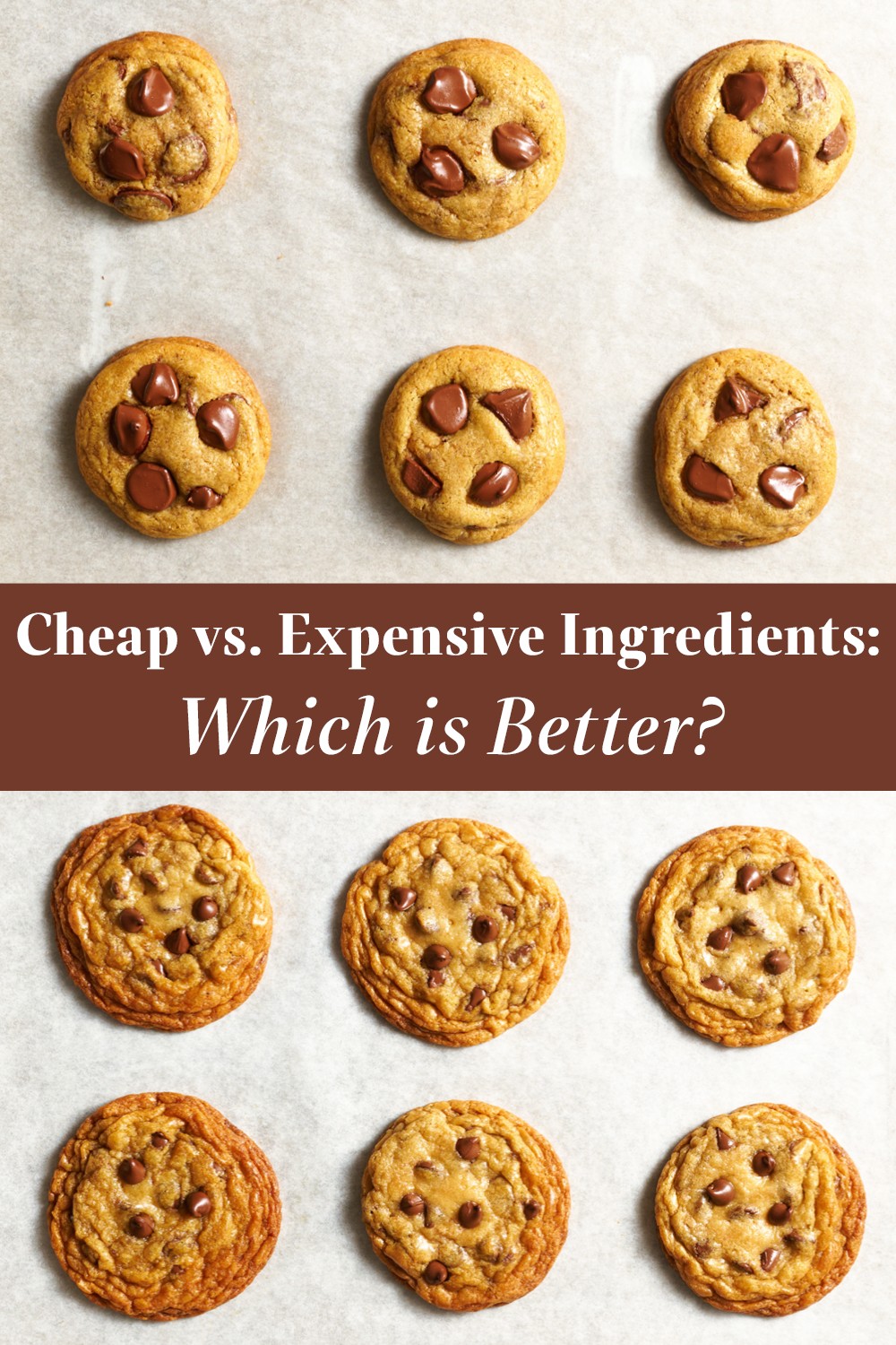 Cheap vs. Expensive Ingredients in Chocolate Chip Cookies